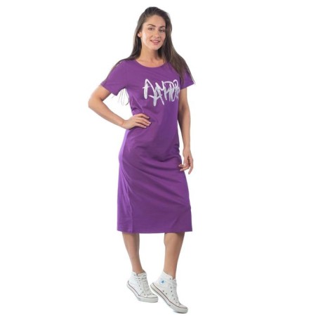 Female dress, size 44, purple color-2