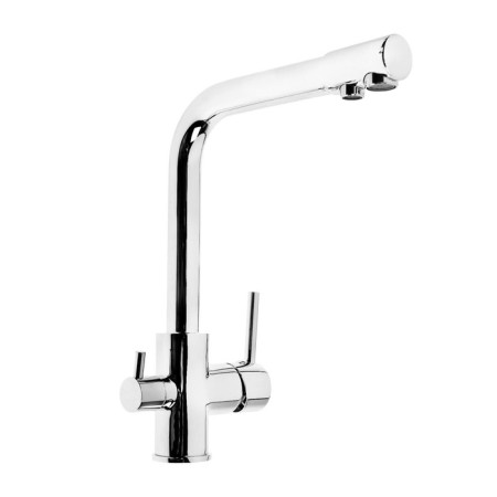 ACCOONA A5179-4 kitchen mixer, with a drinking water tap, single-leaf, chromium