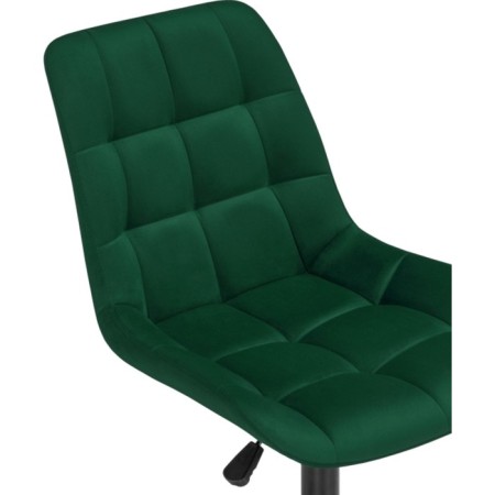 Computer chair Chester Metal/velor, black/green 49x60x84 cm-6