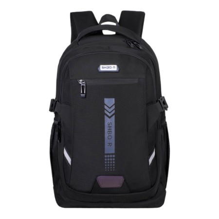 Youth backpack 48 x 32 x 18 cm, ergonomic back, Merlin, XS9243 Black