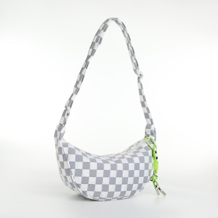 Women's bag over the shoulder, gray color 30*14*10 cm-3