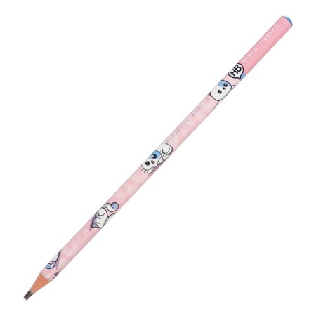 Pencil b/g design BrunovisConti Kawaii Animals. Cat, circle, hb, 3mm-1