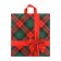 Package "Bow on Red", polyethylene with a loop pen, 44x40 cm, 70 μm