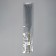 LED branch gray, 56 cm, 15 LED, AAX2 batteries (not in the kit), warm white