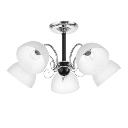 Sicily chandelier 5x60W E27 chrome, black