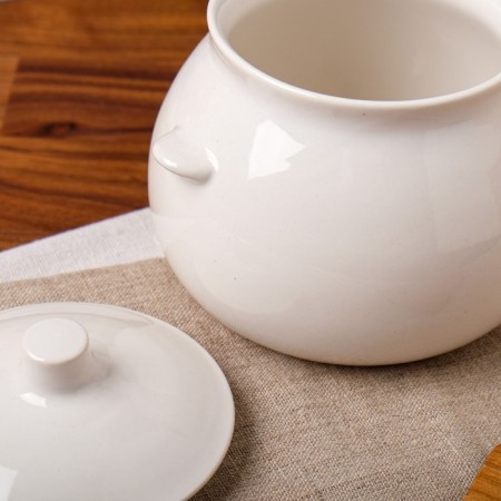 Pile for baking "drop", white, 0.6 l-2