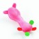 Soft toy for dogs "Pig with a long neck", pink, 24 cm