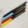 Food felt -tip pens for decorating desserts, set: red, blue, yellow, black, 4 pcs.