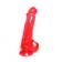 Falloimitator on the suction cup "Jaga-jaga", 21 cm, pink