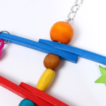 Toy for birds "keychain", mix-5