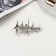 Hair clamp "Paula" 6 cm, silver