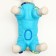 The jumpsuit printed with the lock on the back, size 18 (DS 31, OG 46, Osh 38 cm), blue