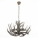 Suspended chandelier ST LUCE. SL154.703.06. Corna. 6x40 watts, E14, 65x65x37 cm, color gray color