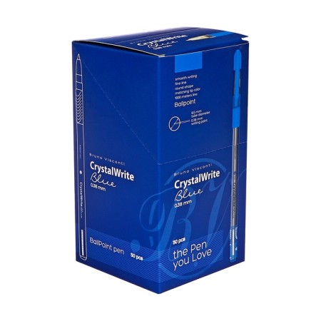 Handle "Crystalwrite" ball, 0.38 mm, blue-4