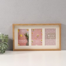 Photo frame MDF in 3 photos 10x15 cm with Paspartt 