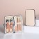 Manicure set, 7 items, in case, beige/pink gold color