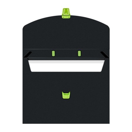 A4 portfolio folder, 700 μm, 1 department, calligrata, black with Salatov-1
