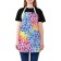 Apron kitchen with a photo print "Rainbow flowering", adjustable, size OS