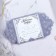 An invitation to a wedding with the tape "Two hearts - one love", on plastic, blue color