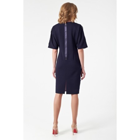 Women's dress, size 42, gray, blue color-7