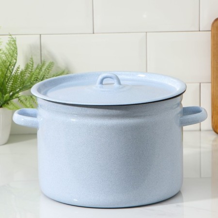 Pan 7 l, without decolleys, induction, metal cover, mix color