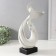 Souvenir Ceramics "Abstraction. Sea dolphins" White 9x18x40 cm