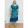 Female dress, size 62, turquoise color