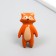 Handle for the casket ceramics, metal "raccoon" 6.3x3.5 cm