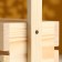 Wooden Kashpo 20 × 11 × 25 (9) cm, with a handle, with a slot