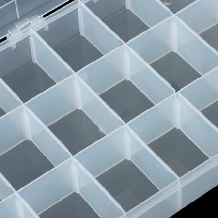 Container for fishing trifles K-63, plastic, transparent, 27.2 x 18 x 4.1 cm-2