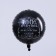 Shard foil circle 18 "100% man", the color is black, with a substrate