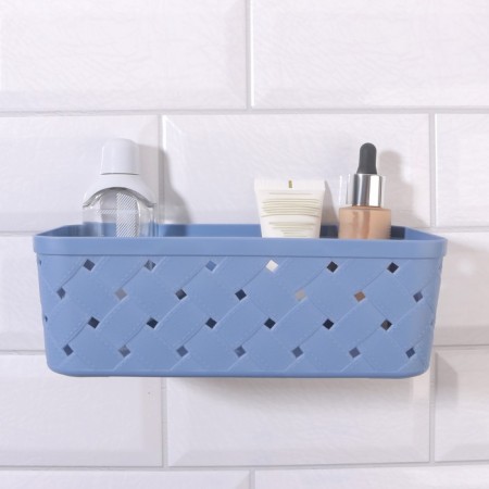 Organizer for storage, hinged, 1 section, with adhesive hooks, 21.5 × 11.5 × 7.5 cm, color mix-2