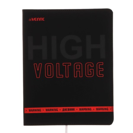 Universal diary for grade 1-11 High Voltage, integral cover, artificial leather, silkography, liesse, 80 g/m2-1