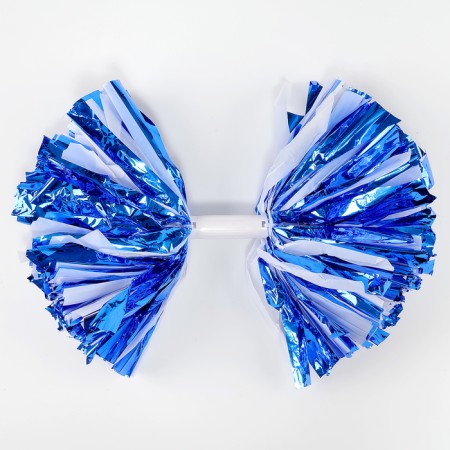 Pompom 1pc, blue color+white-2