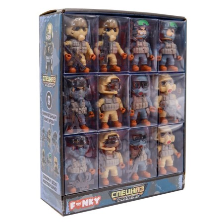 FUNKY TOYS figure "Special Forces", in gray-green uniform, 8 cm, mix-1