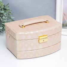 Casket to the leatherette to decorations the chest 