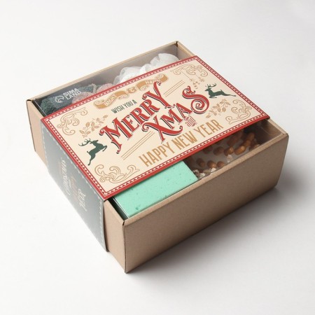 Merry XMAS gift set 30x60 cm and bath axes (3 subjects)-9