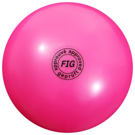 Ball for rhythmic gymnastics "metallic", d = 19 cm, color fuchsia