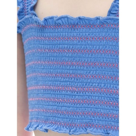 TOP for girls, height 122 cm, jeans color-2