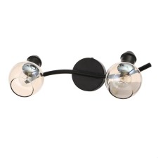 Bra Spot 74018/2 2x40W E14, Black, 34x18x14 cm