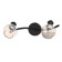 Bra Spot 74018/2 2x40W E14, Black, 34x18x14 cm