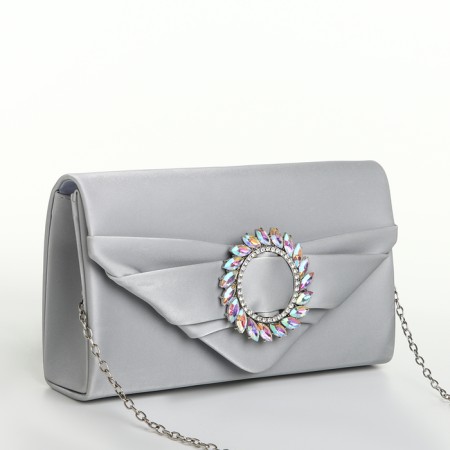 Female bag on a magnet, silver color-3
