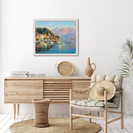 Reproduction of the picture "Morning Light", 40x50 cm, frame 45-a355-1