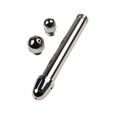 Toyfa Metal anal shower with three nozzles, silver, 13 cm-1