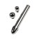 Toyfa Metal anal shower with three nozzles, silver, 13 cm
