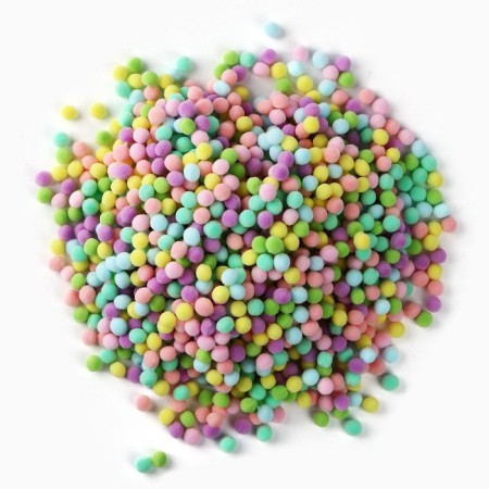 Pompons for creativity and decor "Color", 55 grams-1