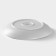 Porcelain plate Magistro line, d = 20.5 cm, white color