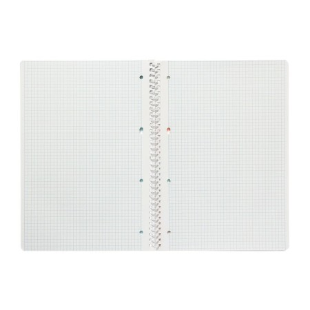 Note book A4, 96 sheets in the Click Cage, covered cardboard, embossing, block No. 2 (gray sheets), 3v mix-1