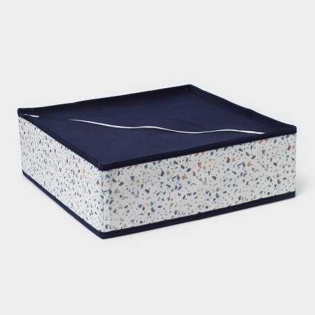 Organsiser for storing linen of the Dolyan "Marmelad", 4 cells, 29 × 29 × 10 cm, white color-5