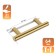 Cappio rating handle, lightweight, d = 12 mm, m/o 64 mm, gold color